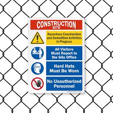 Demolition Construction Fence Signs - Image 3